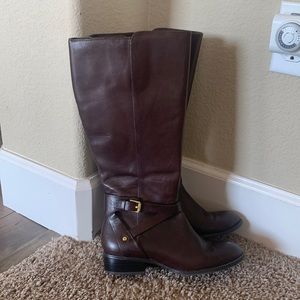 Ralph Lauren tall chocolate brown/wide calf boots